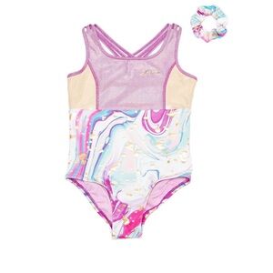 NWT Justice Girls Bruised Boysenberry Leotard size Large 12/14 Dance Gymnastics